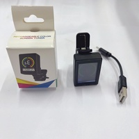 Accordeur à pince rechargeable pour guitare, ukulélé, violon, basse avec écran LCD couleur pour instruments de musique chromatiques