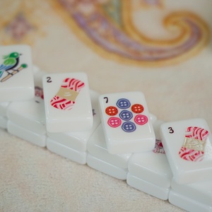 Caldo e Vintage: Tessere Mahjong a Tema Gatto in Stile Cottagecore – Regalo Esclusivo per Amanti dei Gatti (Mahjong Americano) - Product Image 5