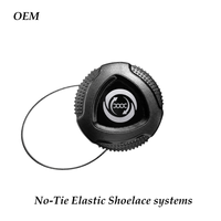 Système de lacets sans nœuds personnalisés à boucle de verrouillage rapide, fermeture ronde pour lacets, pour fabricants de baskets OEM ODM