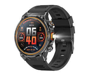 Đồng hồ thông minh AK81 1.46 inch, hỗ trợ gọi Bluetooth, theo dõi nhịp tim, đèn pin, la bàn, pin 400mAh, hơn <span class=keywords><strong>100</strong></span> chế độ thể thao, chống nước IP68, đồng hồ thể thao ngoài trời - Product Image 2