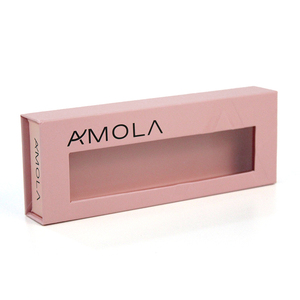 Caja de Cartón Rígido Rosa Magnética con Logotipo en Relieve Dorado Personalizado para Cosméticos y Perfumes, Reciclable - Product Image 3