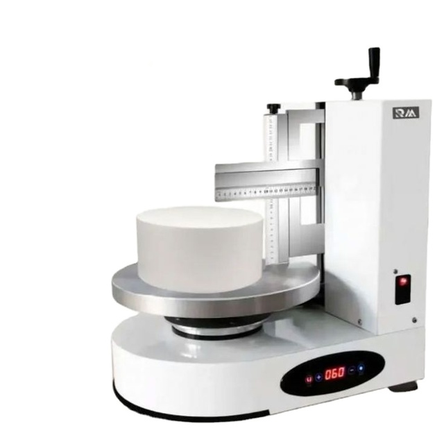 220V 110V Automatic Smoothing Coating Frosting Cake Decorate Decorating Icing Machine