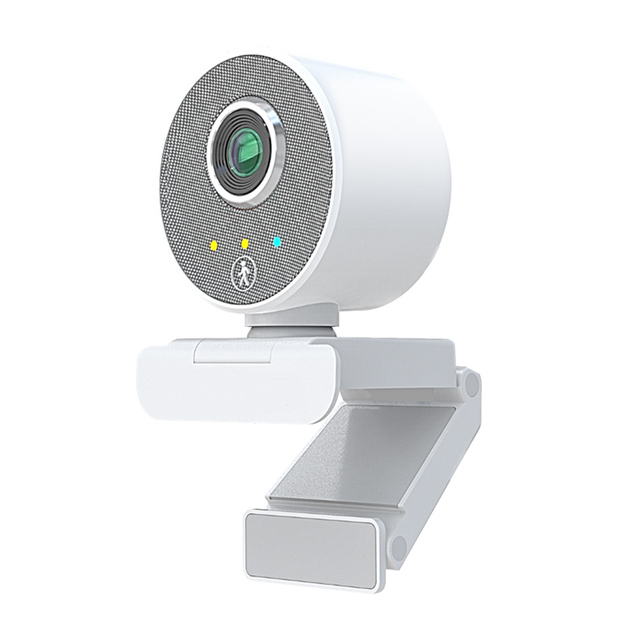 EDUP AI Auto Focus 4K 1920*1080 PC Webcam for Computer Round LED Light Soft Beauty Mode Centre C Position Tracking