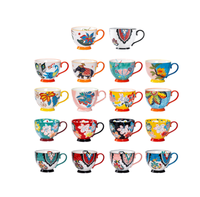 Tasse à café en céramique vintage élégante européenne, tasses à café, tasse à thé de l'après-midi avec soucoupe