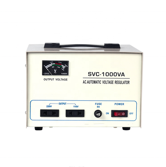 220v SVC 1000W 2000W 5000W 1KVA 2KVA 5KVA Servo Motor Power Regulator AC Automatic Voltage Stabilizer