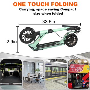 Monopattino Pieghevole in Alluminio con Doppio Freno per Bambini e Adulti, Basso MOQ, Skateboard Regolabile per Esterni con Due Ruote - Product Image 2