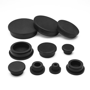 Bouchon en caoutchouc de silicone rond, anti-poussière, étanche, pour la protection des extrémités des câbles, 15-201 noir - Product Image 3