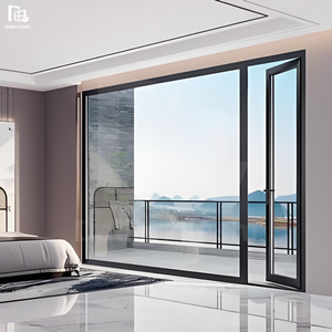 <span class=keywords><strong>Porte</strong></span> personnalisée en aluminium <span class=keywords><strong>de</strong></span> conception simple à double vitrage, <span class=keywords><strong>porte</strong></span> à battant insonorisée à double vitrage et isolation thermique - Product Image 2