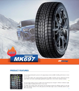 Neumático de Invierno <span class=keywords><strong>con</strong></span> Tachones MILEKING MK697 155/65R14 175/70R13 175/70R14 <span class=keywords><strong>para</strong></span> Automóvil de Pasajeros, Agarre Fuerte en <span class=keywords><strong>Hielo</strong></span>, Rendimiento Duradero - Product Image 3