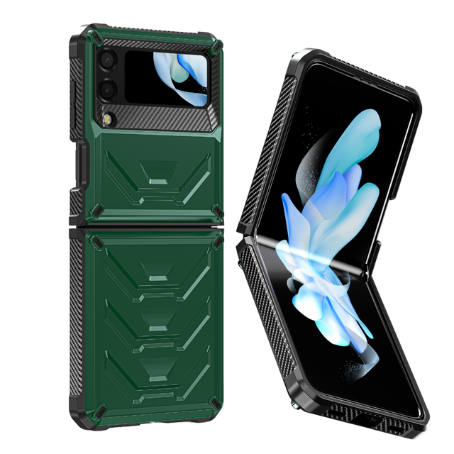 Luxury Phone Case for samsung Shockproof Screen Protector Black Mobile Phone case for samsung Z Flip 4 Z Flip3
