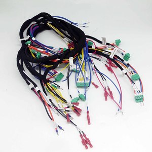 プロ用タック & ツイストカスタム4ピン/16ピン/12回路缶詰銅アダプター配線用ハーネスIP66評価PVC/ゴムジャケット - Product Image 1