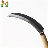Outils agricoles de jardinage : Falcette de jardin à dents de scie dentées pour la récolte du riz et le désherbage, couteau à herbe