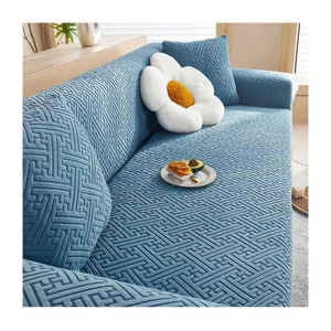 Nouvelle <span class=keywords><strong>Housse</strong></span> de <span class=keywords><strong>Canapé</strong></span> en Jacquard Tricoté, Douce, <span class=keywords><strong>1</strong></span>, <span class=keywords><strong>2</strong></span> ou <span class=keywords><strong>3</strong></span> Places, <span class=keywords><strong>Housse</strong></span> Amovible Élastique Brossée pour Textile de Maison - Product Image 1
