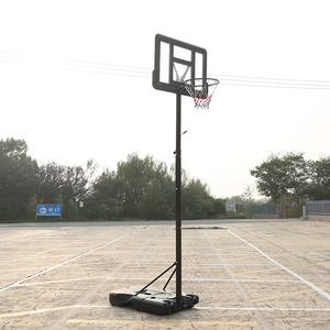 Canasta de Baloncesto Ajustable en Altura, Negra, de PE y Acero, para Niños y Adultos, Uso en Interiores/Exteriores, Marco Móvil para Tiros al Canasta - Product Image 2