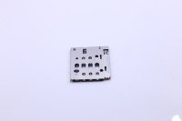 Adaptador de Ranura para Tarjeta SIM Molex Personalizado al por Mayor, Micro SIM Push H1.29, Soporte para Tarjeta, PCB Hembra, Carcasa de Acero Inoxidable, 7 Pines, Niquelado