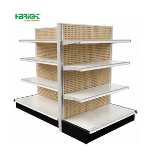 Heavy Duty <strong>Double</strong>-<strong>Sided</strong> Metal Steel Gondola <strong>Shelving</strong> System for Supermarkets and Grocery Stores for Shop Racks - Product Image 3