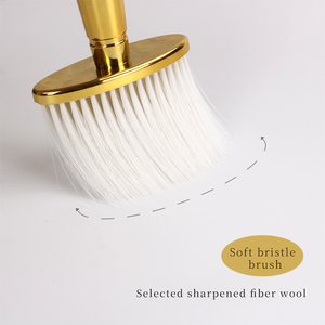 Brosse à cheveux en poils de sanglier en plastique souple - Brosse professionnelle pour le cou et le visage, dépoussiéreur pour salon de coiffure, brosse à cheveux pour le visage - Product Image 6