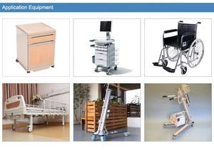 TPR PP Medizinisches Rad mit Schaft, Schwenkbar, Geräuscharm, Nicht Markierend, Sanft Rollendes Lenkrad für Krankenhauswagen und Elektrische Krankenhausbetten - Product Image 2