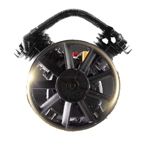 Supplier Best Selling Universal 8bar Double Cylinder Portable Belt Drive Air Compressor Pump Head - Product Image 3