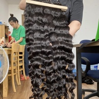 Extensions de cheveux humains indiens bruts Bonucy Curl, double trame, non traités, ondulés naturels, vente en gros pour revendeurs