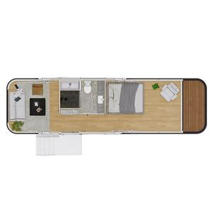 Cabines de glamping modulaires préfabriquées en conteneurs, maison capsule spatiale - Product Image 2