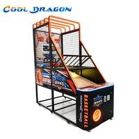 Machine de jeu d'arcade de basketball de rue, équipement de tir au basket-ball d'intérieur à monnayeur, garantie 1 an