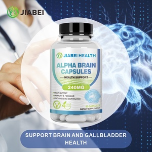 Maßgeschneiderte Nahrungsergänzungsmittel-Herstellung Alpha <span class=keywords><strong>Brain</strong></span> Kapseln für Erwachsene Kräuterextrakt Gehirngesundheit Nahrungsergänzungsmittel Großhandel Vitamine - Product Image 5