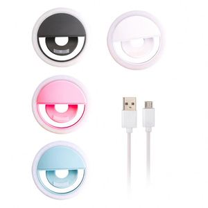 X624 Lampe annulaire LED rechargeable USB RK12 pour téléphone, éclairage photographique, studio photo, selfie et diffusion en direct, à clipser - Product Image 1
