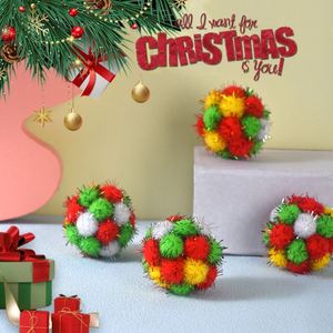 Entrega Rápida, Juguete de Peluche para Mascotas con Sonido Navideño, Bola de Peluche Interactiva, Ecológica, No se Deforma - Product Image 3