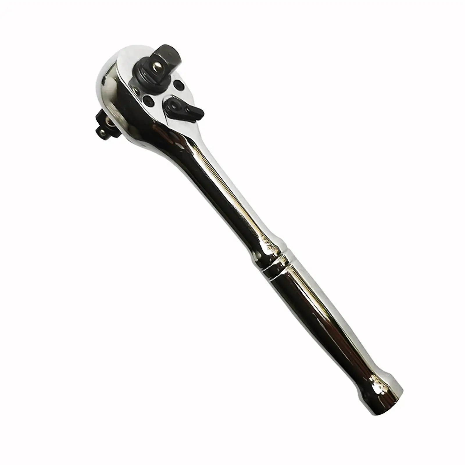 90-Tooth 1/2-in 3/8-in 1/4-in Drive Full Polish Handle Ratchet in the Ratchets & Ratchet Sets