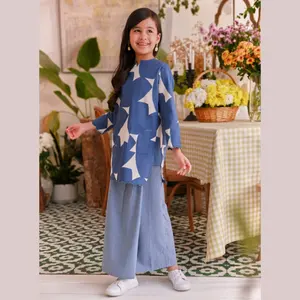 SIPO OEM оптом Малайзия дети Kurung мусульманский шифон Baju Kurung детская одежда современные дети Baju Kurung дети