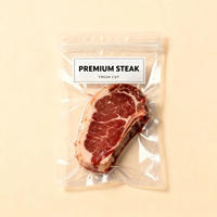 Sacs sous vide à soufflet de fond en PET/PE, imprimés numériquement, résistants à l'humidité, anti-odeur, thermoscellables, pour aliments, tailles personnalisées
