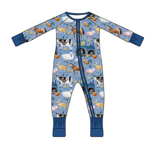Baju Bayi Baru Lahir Organik 95% Bambu 5% Spandex, Romper, Pakaian Tidur Anak Balita - Product Image 2