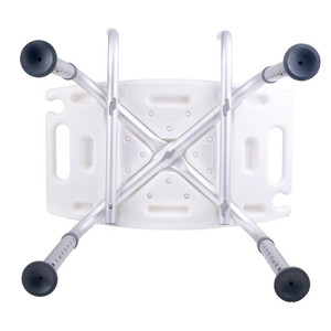 Tabouret de bain avec dossier 51x30 cm en alliage d'aluminium antidérapant pour personnes âgées et enfants, chaise de douche pour salle de bain - Product Image 2