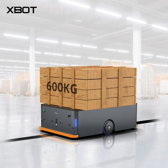 600KG Load Capacity Magnetic Navigation AGV for Production Lines & Factory Point-to-Point Material Transport With Wireless 485
