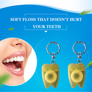 Promosyon hediye diş ipi diş ipi anahtarlık mumlu nane şekilli ipi - Product Image 5