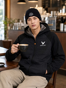 Nueva llegada, sudaderas con capucha de invierno para hombre de primera calidad, ropa informal transpirable, sudaderas con capucha con cremallera para hombre adulto - Product Image 4