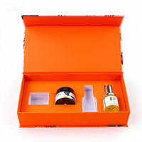 Boîte en papier cosmétique recyclé en gros avec doublure en éponge gaufrée pour flacon d'huile essentielle, crème pour les yeux, lotion, perruques, nettoyant pour le visage