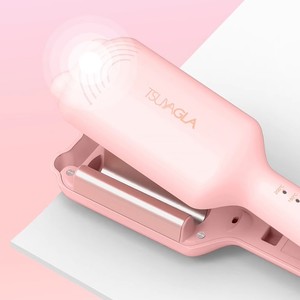 Fer à boucler rose au design mignon, mini fer à friser portable, boucleur électrique PTC à chauffage rapide, boucleur pour tous types de cheveux - Product Image 1