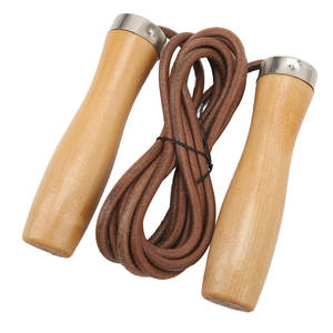 Cuerdas de Saltar con Base de Madera, Precio Ajustable, Mango de Madera, Logotipo Personalizado, Nuevo Diseño, para Gimnasio, Entrenamiento en Casa, Uso Regular, Unisex - Product Image 1