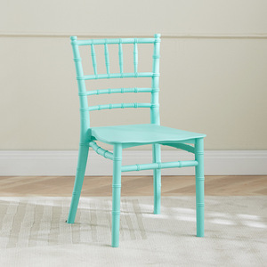 Silla Rosada <span class=keywords><strong>de</strong></span> Peluquería sin Brazos, Silla Apilable para Salón, Silla Chiavari para Bodas, Silla <span class=keywords><strong>de</strong></span> Resina Plástica para Banquetes y Comedor - Product Image 4