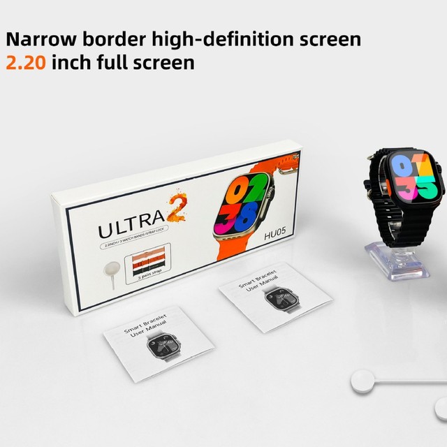 Cross-border New HU05 Square Silicone Smart Watch with for Camera Sports Watch-Huaqiangbei Hot-Selling