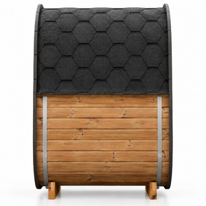 Cabina de Sauna de Vapor de Madera de Lujo para Exteriores, Acabado Negro, Sauna Doméstica para el Jardín, para Recuperación Física y Relajación - Product Image 4