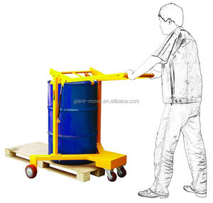 Гигантская тележка для подъема барабана, ручная тележка для подъема масляного барабана 365 кг, гидравлический подъемник для масляного барабана - Product Image 1