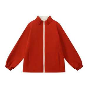 เสื้อแจ็คเก็ตกันลมสีพื้นแบบมีปกสำหรับผู้ชาย ระบายอากาศได้ดี เหมาะสำหรับกิจกรรมกลางแจ้ง ฤดูใบไม้ผลิ ฤดูใบไม้ร่วง ชุดทำงาน หูหนาน - Product Image 2