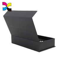 Boîte d'emballage de bijoux noire de luxe de qualité supérieure, boîte à bijoux pour colliers, boucles d'oreilles, bracelets, bagues, Offre Spéciale
