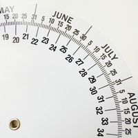 Calculateur de Date Prévue d'Accouchement à Roue en Plastique, Vente Directe Usine, Calculateur de Grossesse Médical Rond, Acceptation OEM