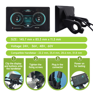 H8 [Haytrix] Accesorios para Bicicletas Eléctricas, Pantalla para <span class=keywords><strong>Bicicleta</strong></span> Eléctrica, Impermeable, Fácil de Usar, Computadora para <span class=keywords><strong>Bicicleta</strong></span>, Velocímetro, Hecho en China - Product Image 4