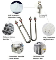 Chauffe-air électrique en acier inoxydable SUS304 SUS321 Incoloy 800, élément chauffant tubulaire en spirale de type U I W avec certification CE