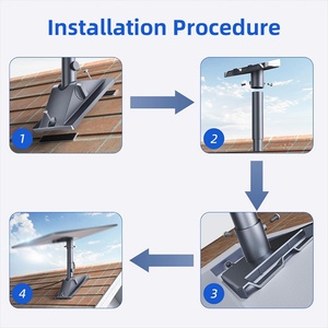 Soporte de Tubo Pequeño de Aleación de Aluminio de Alta Resistencia con Rotación de 360 Grados para Starlink Gen 3, Soporte Universal para Poste de 20-50 mm para Balcón y RV - Product Image 4